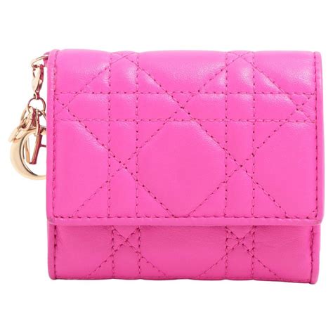 lotus pink lady dior|Dior Lady Dior Lotus Wallet in Lambskin Pink .